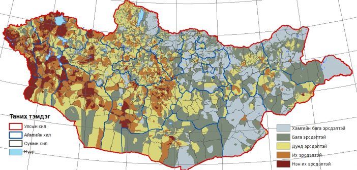 Нийт нутгийн 40 орчим хувьд цасан бүрхүүл тогтжээ