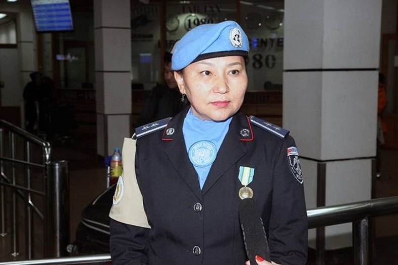 НҮБ-ын энхийг сахиулах даалгаварт оролцож буй Монголын анхны эмэгтэй цагдаа