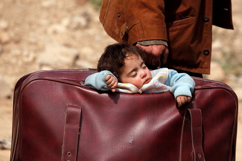 Цүнхэн дотор унтаж буй жаал - Зүүн Гута, Сири