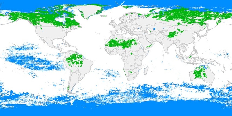 Дэлхийн нийт онгон байгалийн 70 хувийг таван улс дангаараа бүрдүүлдэг
