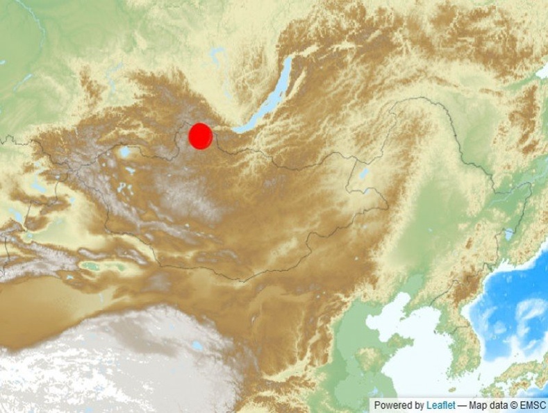 Хөвсгөл аймагт өчигдөр 3.8-4.6 магнитудын хүчтэй 3 удаагийн газар хөдлөлт бүртгэгджээ