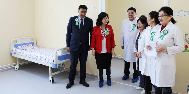 Хан-Уул дүүргийн нэгдсэн эмнэлгийн хүүхдийн 30 ортой тасаг шинээр ашиглалтад орлоо